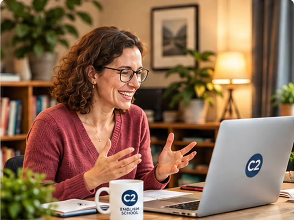 Personal online English learning with C2